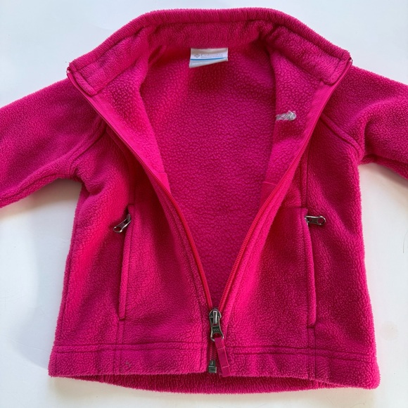Columbia Sportwear Girl's Toddler Size 2T Fleece Jacket Front Zipper W/ Pockets - Picture 4 of 7